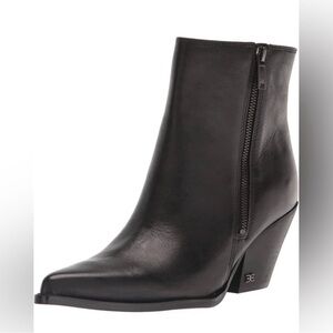 Sam Edelman; Black Jane Leather Boots Size 9